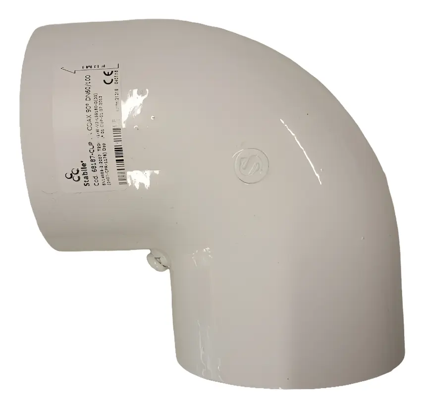 Curva Coaxial 90° Hh Stabile Ventilación Caldera Conven STABILE - 68187