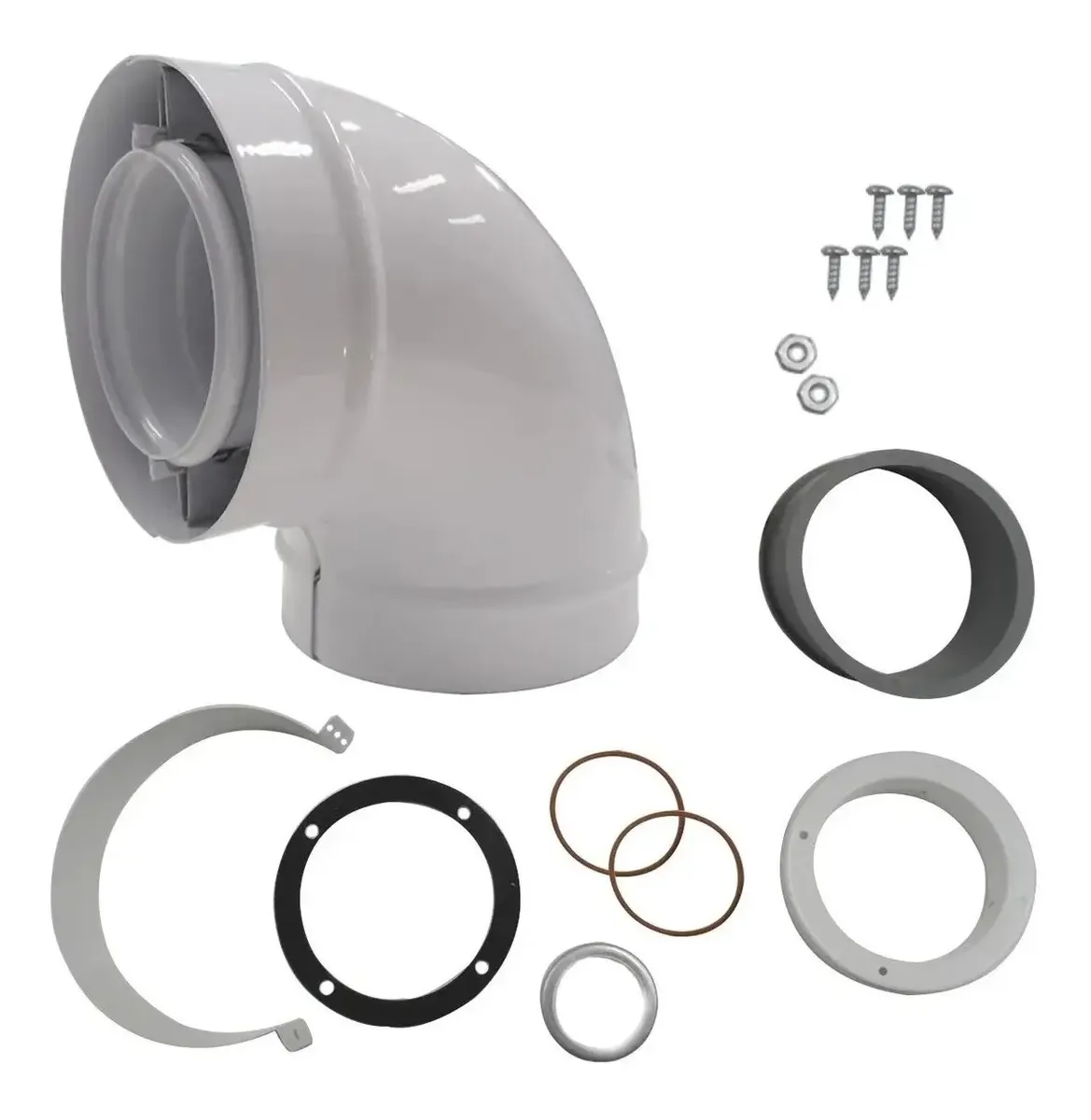 Kit Codo Coaxial PEISA Ø60/100 90° DIVA F Original – Código 10000144