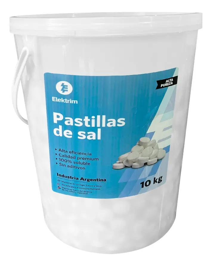 Pastillas de Sal ELEKTRIM para Ablandador de Agua – 10 kg