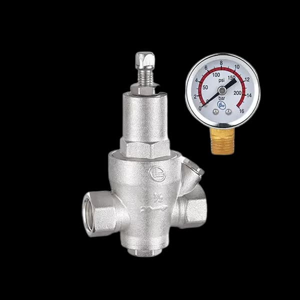 Reductora de Presión con Manómetro DOUBLE LINE 1/2" – Código LL3095A